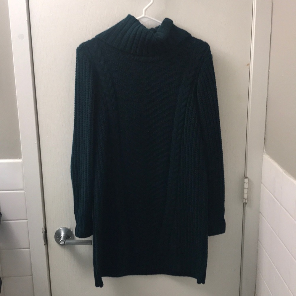 Turtleneck sweater dress